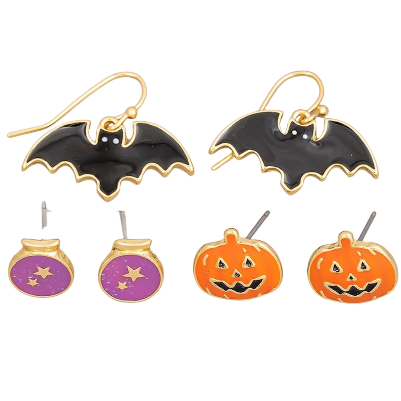'Witches Trio' Earrings Set