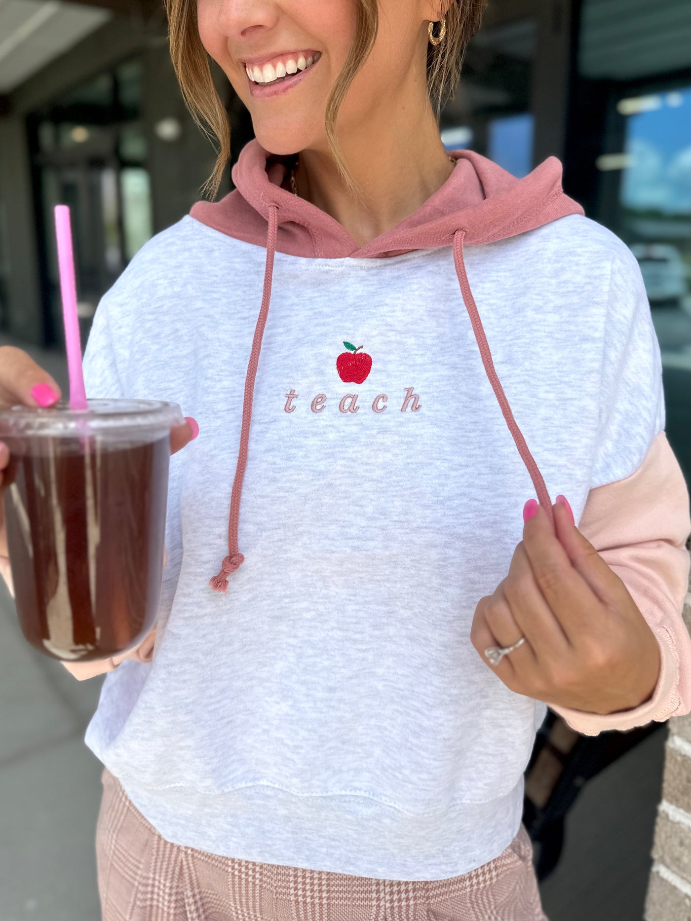 Make It Yours™ 'Apple' Colorblock Hoodie