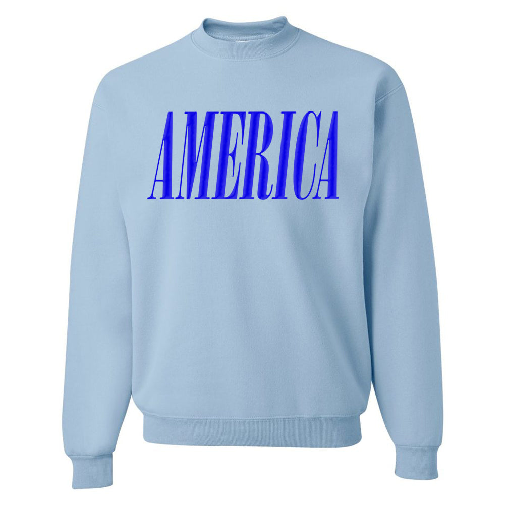 'America' PUFF Crewneck Sweatshirt