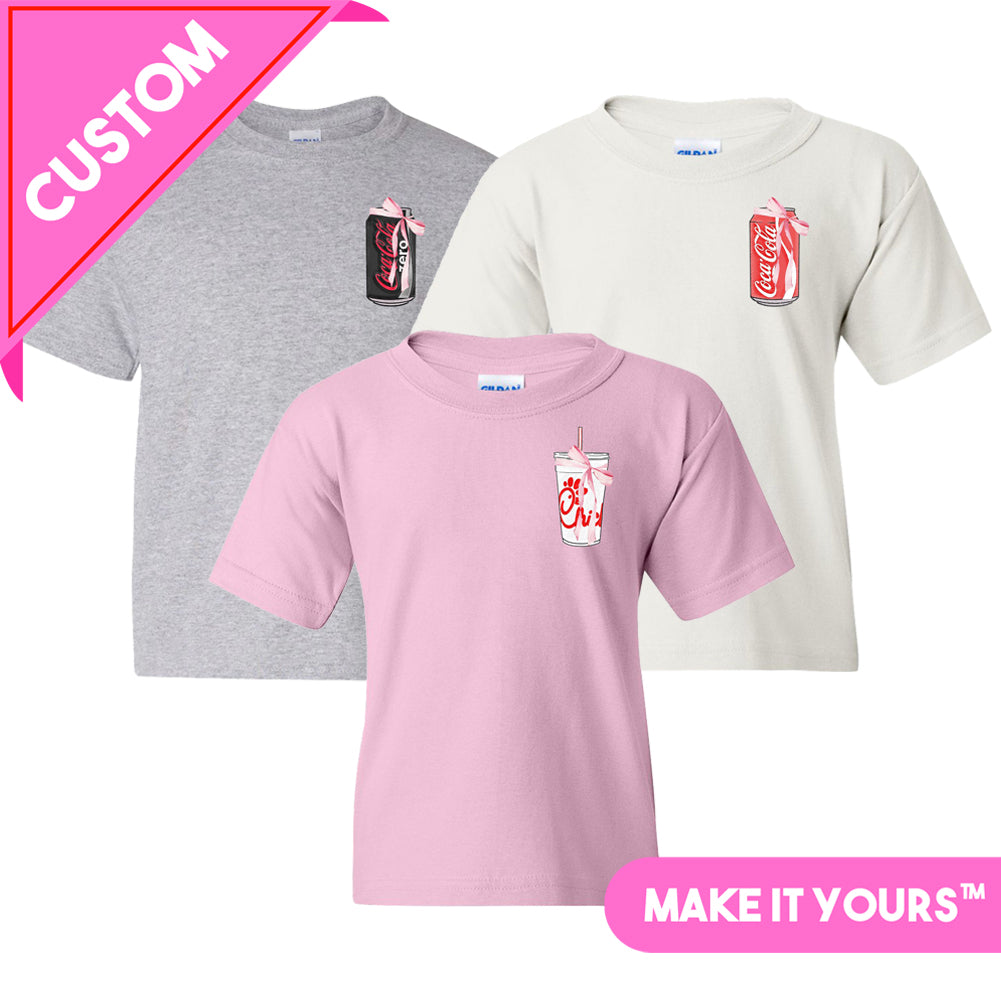 Kids Make It Yours™ 'Bow Beverages' T-Shirt