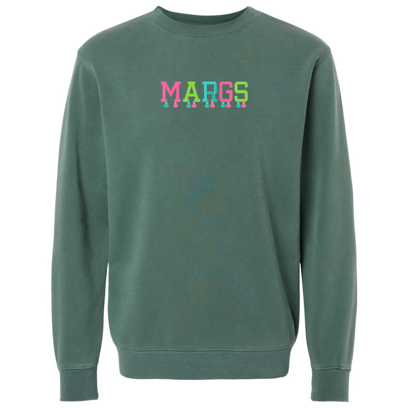 Embroidered Tasseled 'Margs' Cozy Crew