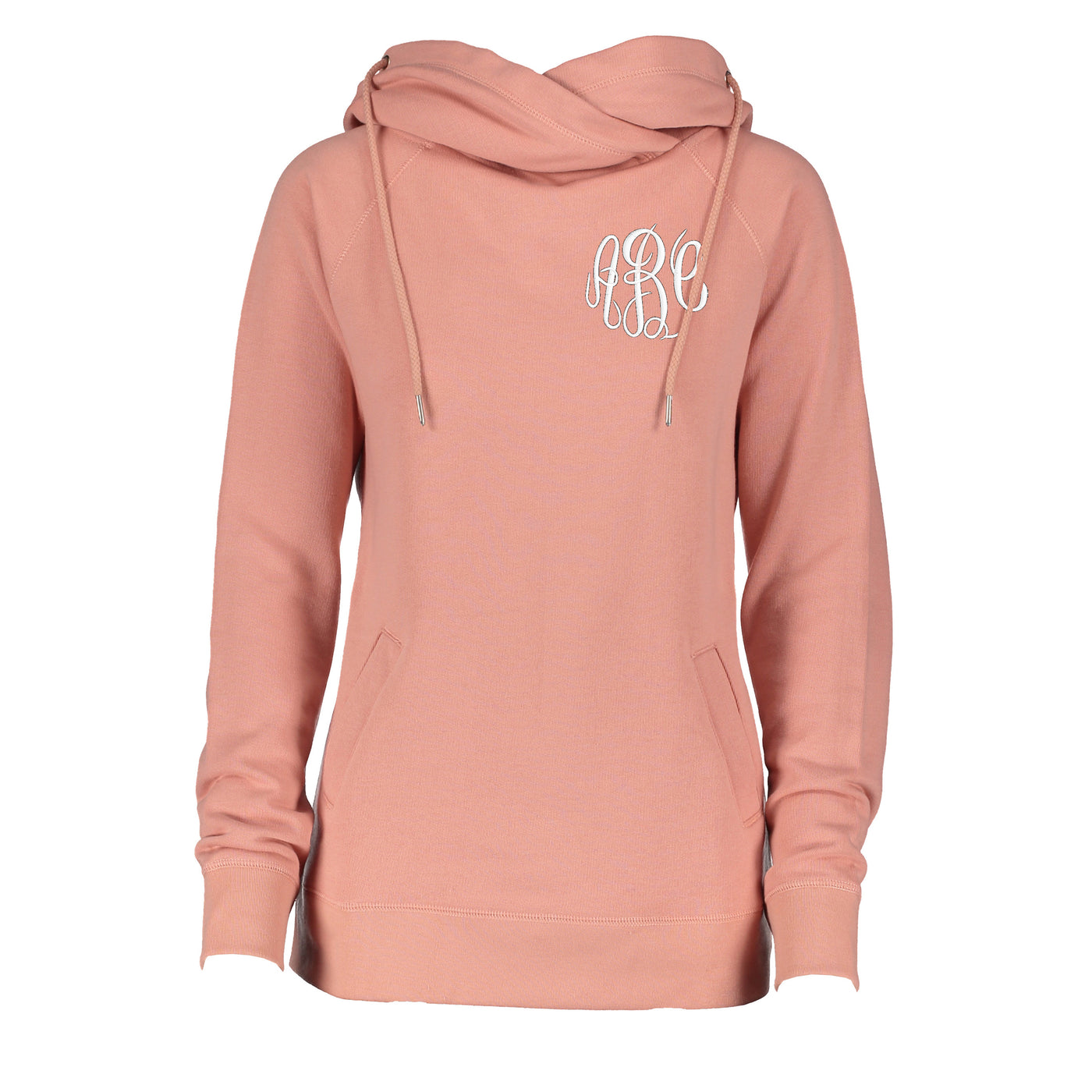 Monogrammed Funnel Neck Hoodie