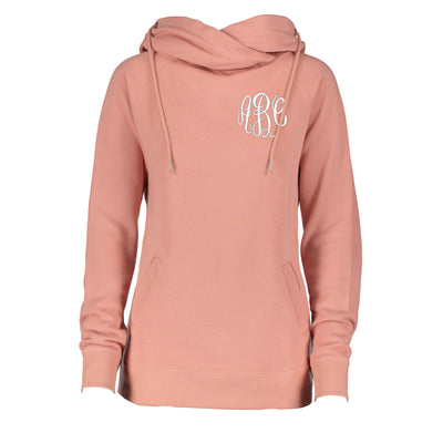 Monogrammed Funnel Neck Hoodie