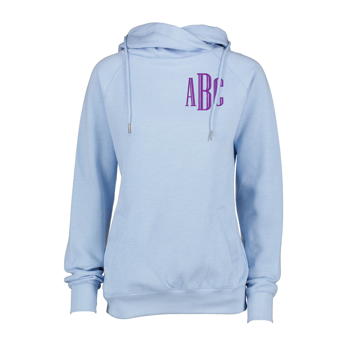 Monogrammed Funnel Neck Hoodie