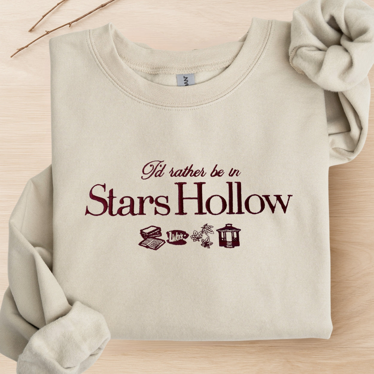 'Stars Hallow' Embroidered Gilmore Girls Sweatshirt