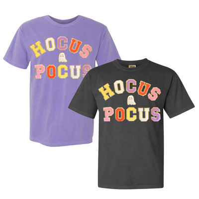 Hocus Pocus Letter Patch Comfort Colors T-Shirt