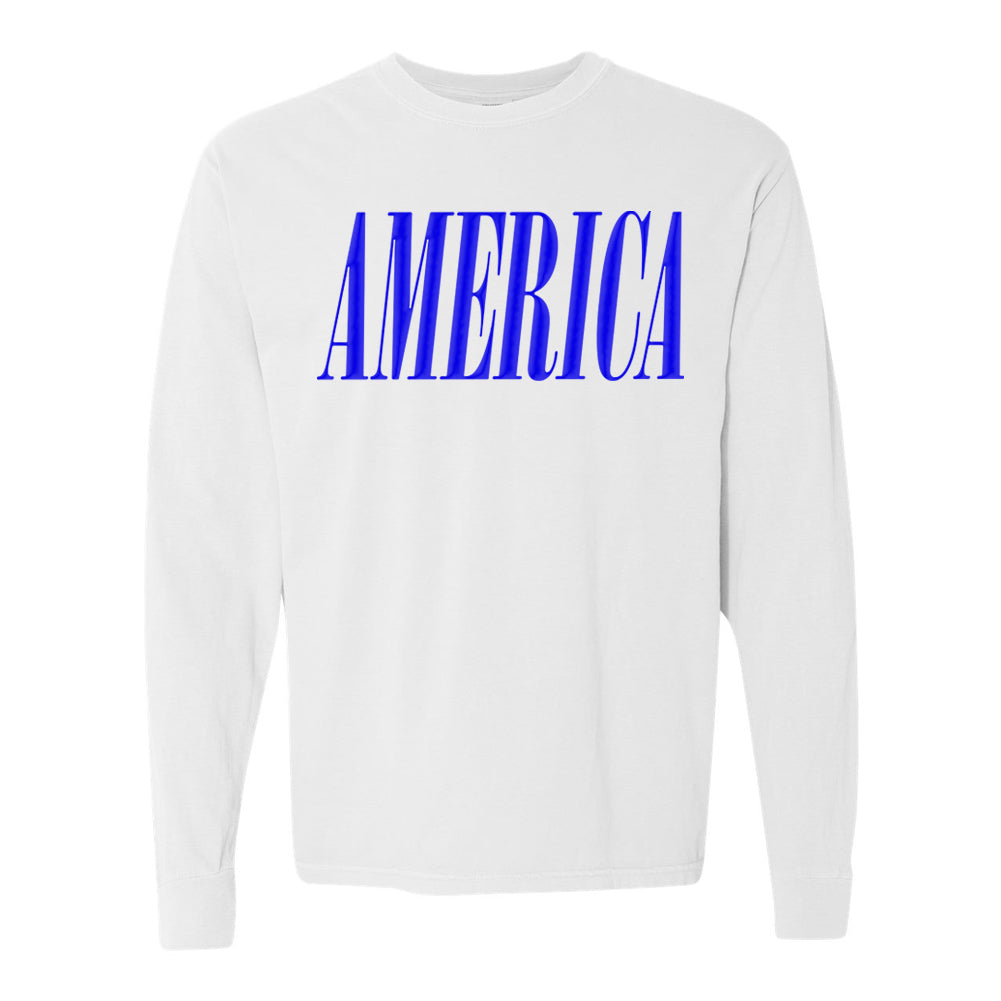 'America' PUFF Long Sleeve T-Shirt