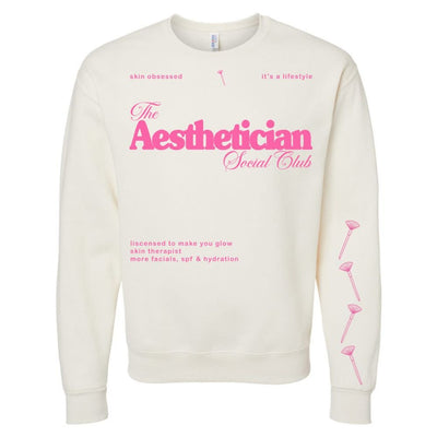 'Aesthetician Social Club' Crewneck Sweatshirt - United Monograms