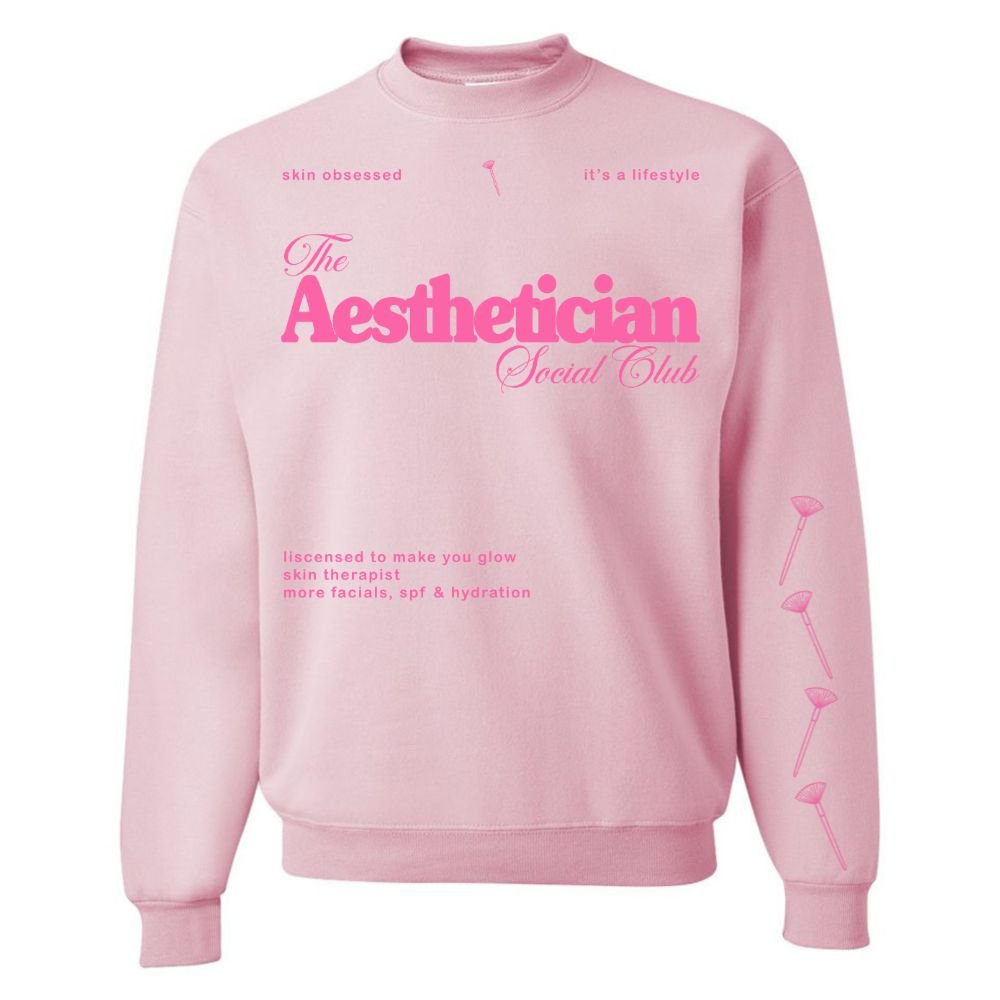 'Aesthetician Social Club' Crewneck Sweatshirt - United Monograms