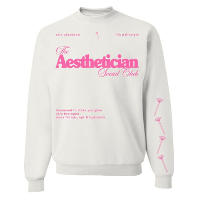 'Aesthetician Social Club' Crewneck Sweatshirt - United Monograms