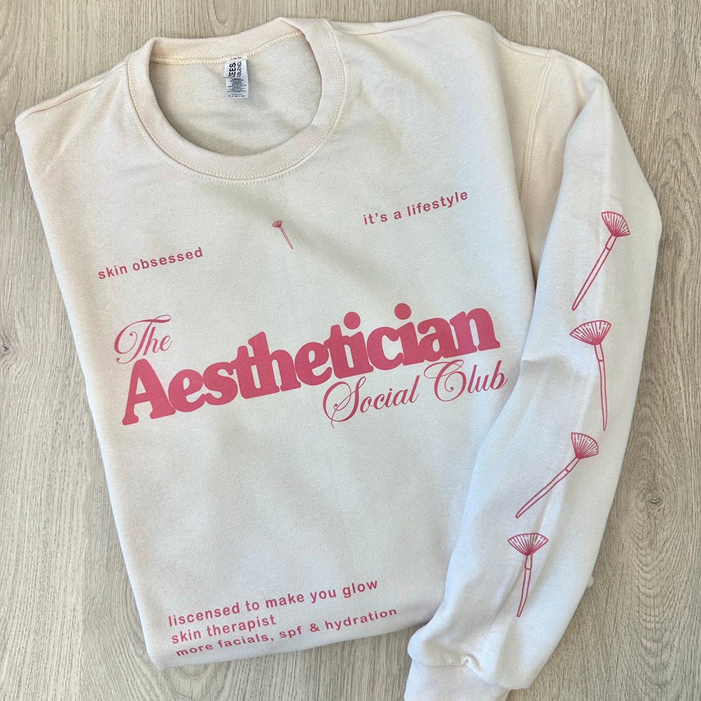 'Aesthetician Social Club' Crewneck Sweatshirt - United Monograms