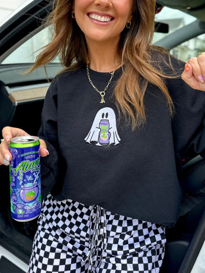 'Alani Nu Witch's Brew' Ghost Drink Crewneck Sweatshirt - United Monograms