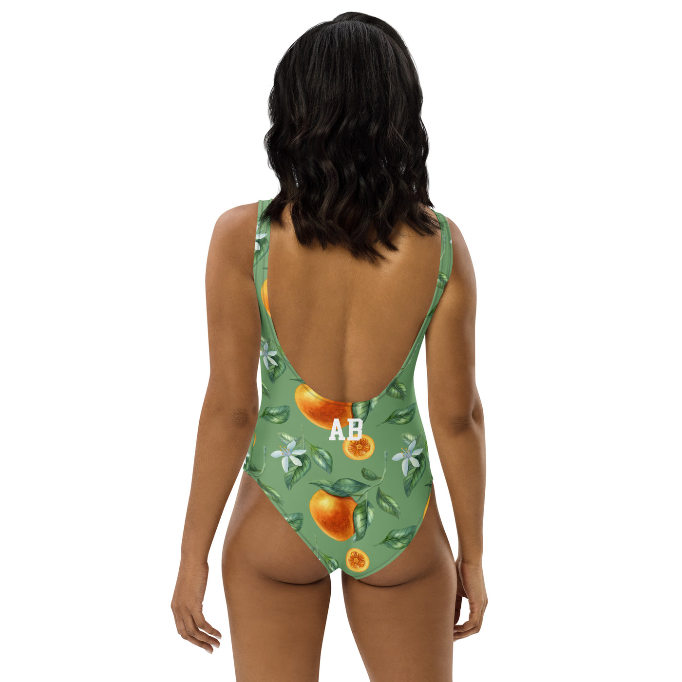Initialed 'Citrus Bloom' One-Piece Swimsuit