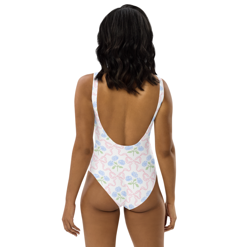 'Blooming Bows' One-Piece Swimsuit
