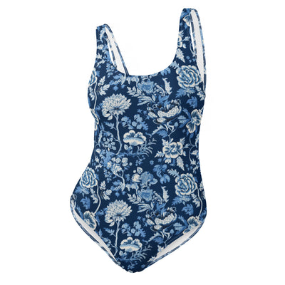 'Blue & White Chino' One-Piece Swimsuit