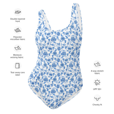 'Blue Summer Breeze' One-Piece Swimsuit