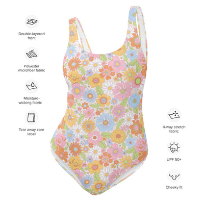 'Flower Power' One-Piece Swimsuit