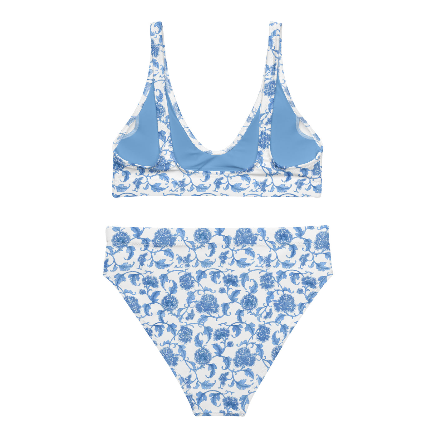 'Blue Summer Breeze' High-Waisted Bikini