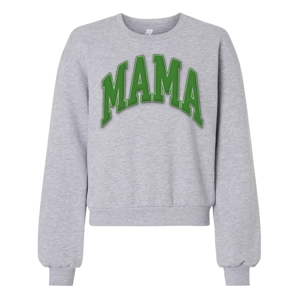 American Apparel 'Mama' PUFF Cropped Sweatshirt - United Monograms