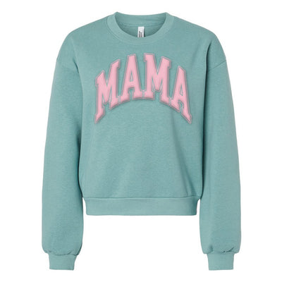 American Apparel 'Mama' PUFF Cropped Sweatshirt - United Monograms