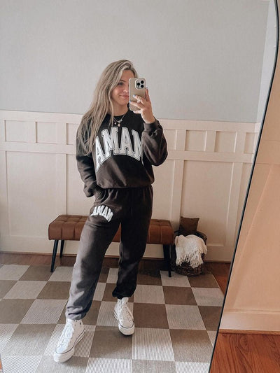 American Apparel 'Mama' PUFF Sweatpants - United Monograms