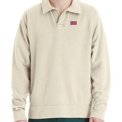 American Flag Coastal Pullover - United Monograms