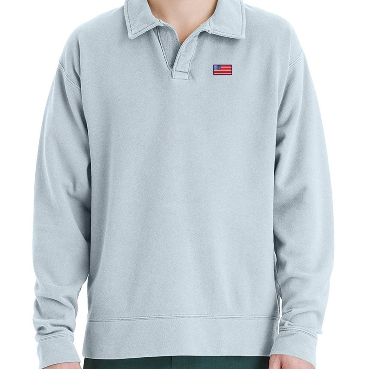 American Flag Coastal Pullover - United Monograms
