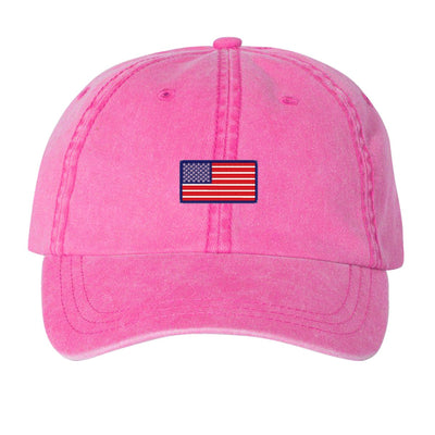 American Flag Embroidered Hat - United Monograms
