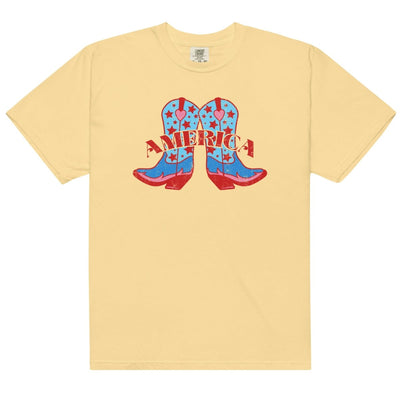 'Americana Cowboy Boots' Tee - United Monograms