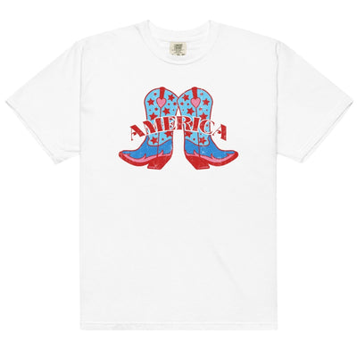 'Americana Cowboy Boots' Tee - United Monograms