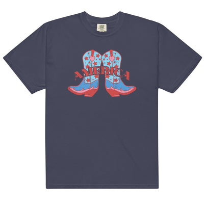 'Americana Cowboy Boots' Tee - United Monograms