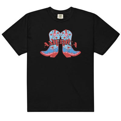 'Americana Cowboy Boots' Tee - United Monograms