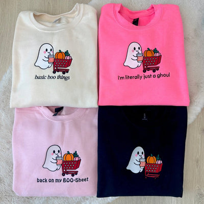 'Autumn Errands Ghoul' Crewneck Sweatshirt - United Monograms