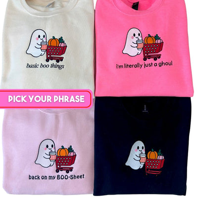 'Autumn Errands Ghoul' Crewneck Sweatshirt - United Monograms