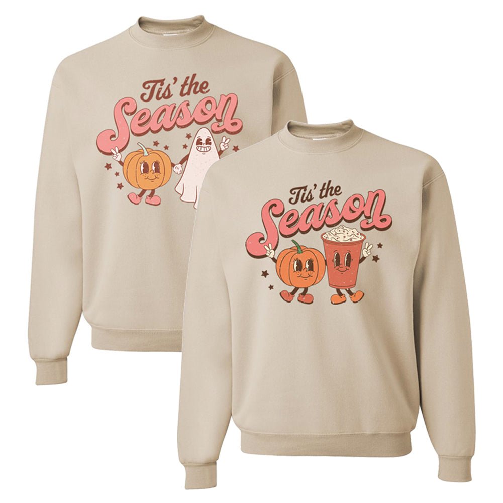 Autumn 'Tis The Season Characters' Crewneck Sweatshirt - United Monograms
