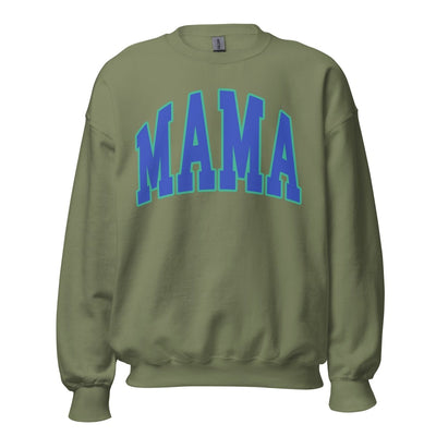 'Blue Mama' Crewneck Sweatshirt - United Monograms