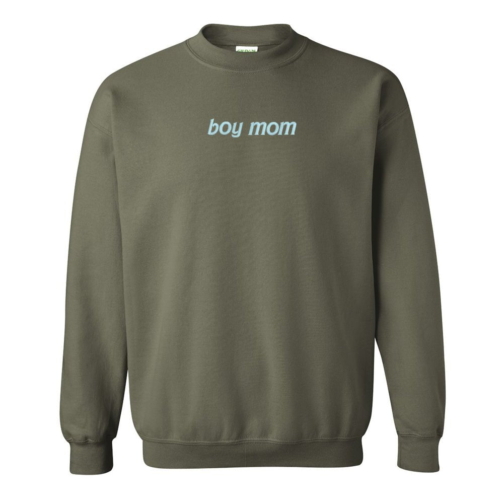 'Boy Mom' Crewneck Sweatshirt - United Monograms