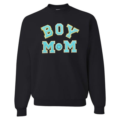 Boy Mom Letter Patch Sweatshirt - United Monograms