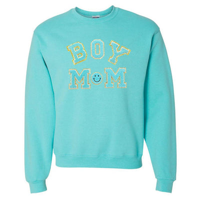 Boy Mom Letter Patch Sweatshirt - United Monograms