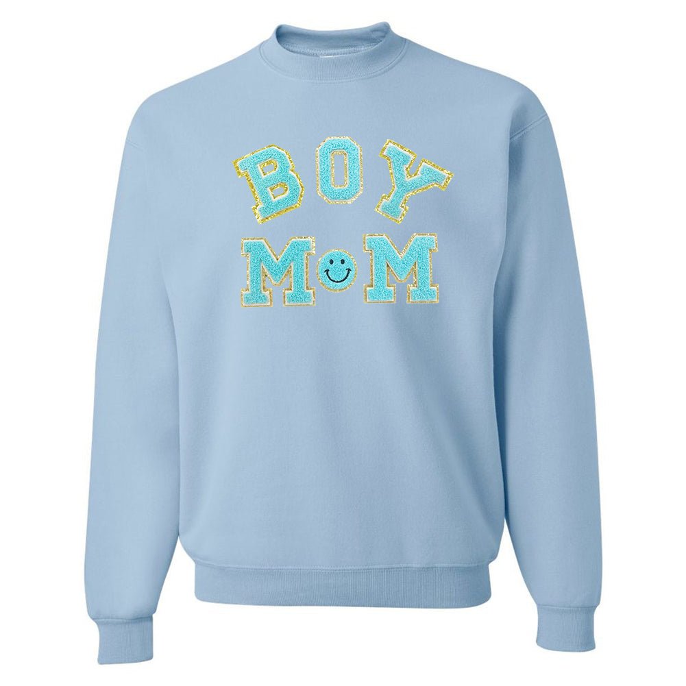 Boy Mom Letter Patch Sweatshirt - United Monograms