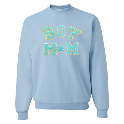 Boy Mom Letter Patch Sweatshirt - United Monograms