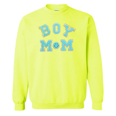 Boy Mom Letter Patch Sweatshirt - United Monograms