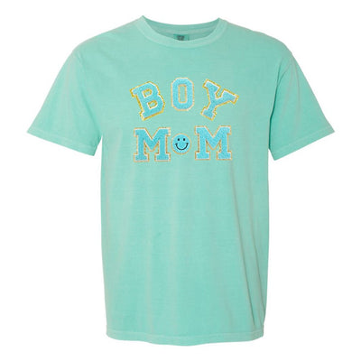 Boy Mom Letter Patch T-Shirt - United Monograms
