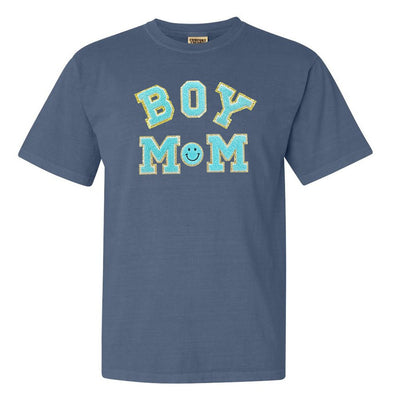 Boy Mom Letter Patch T-Shirt - United Monograms