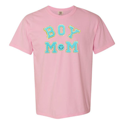 Boy Mom Letter Patch T-Shirt - United Monograms