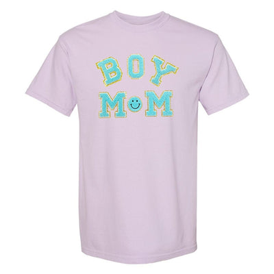 Boy Mom Letter Patch T-Shirt - United Monograms