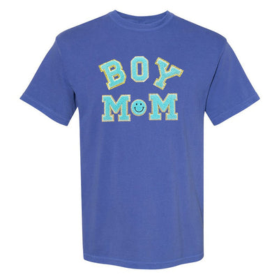 Boy Mom Letter Patch T-Shirt - United Monograms