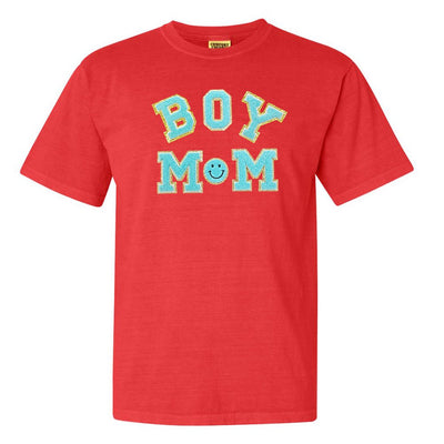 Boy Mom Letter Patch T-Shirt - United Monograms