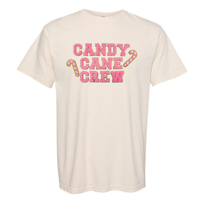 'Candy Cane Crew' Letter Patch Tee - United Monograms