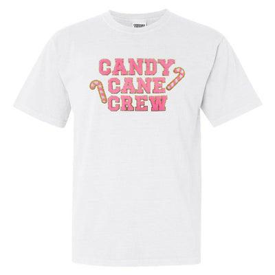 'Candy Cane Crew' Letter Patch Tee - United Monograms